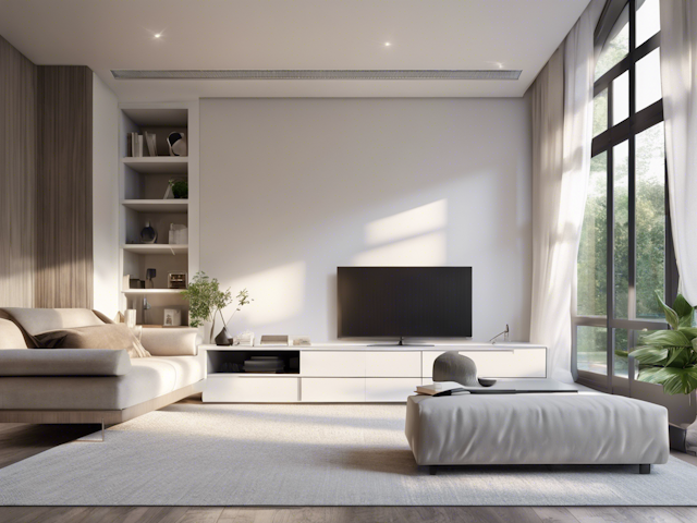 Living room design render 2.
